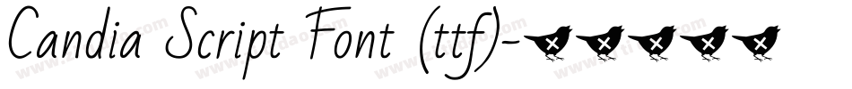 Candia Script Font (ttf)字体转换